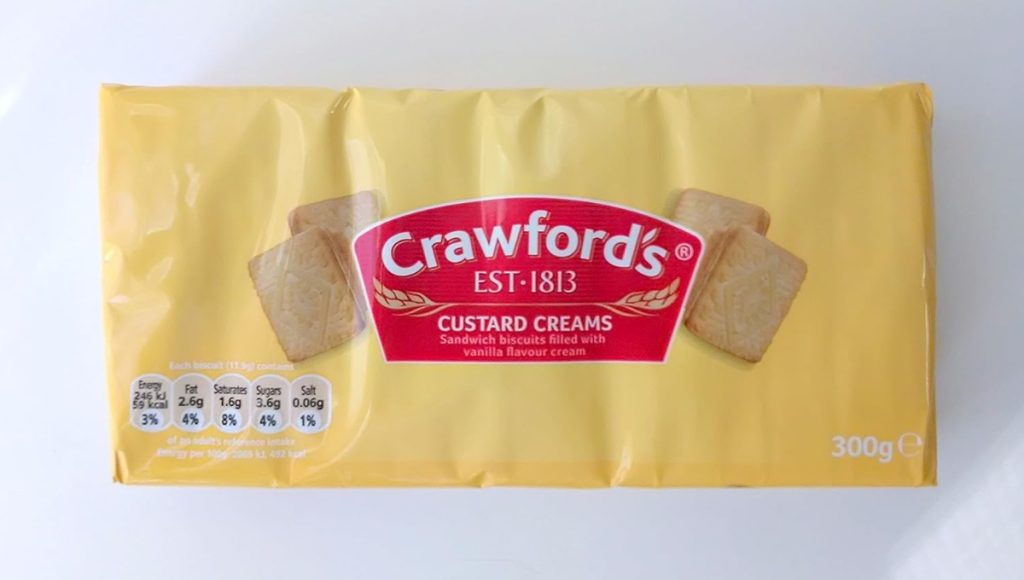 Crawford's Custard Creams Sandwich Biscuits: